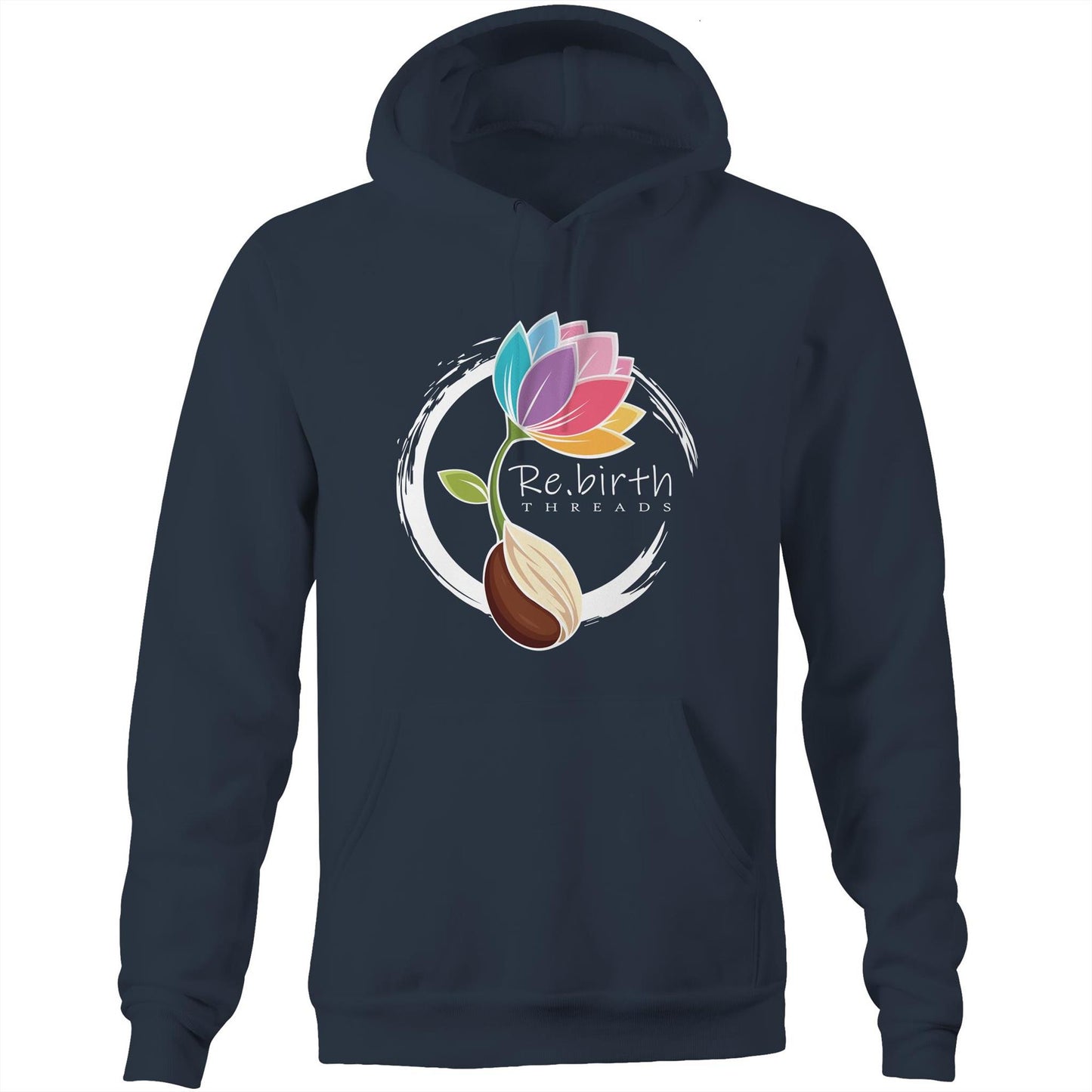 Rebirth logo AS Colour Stencil - Pocket Hoodie Sweatshirt