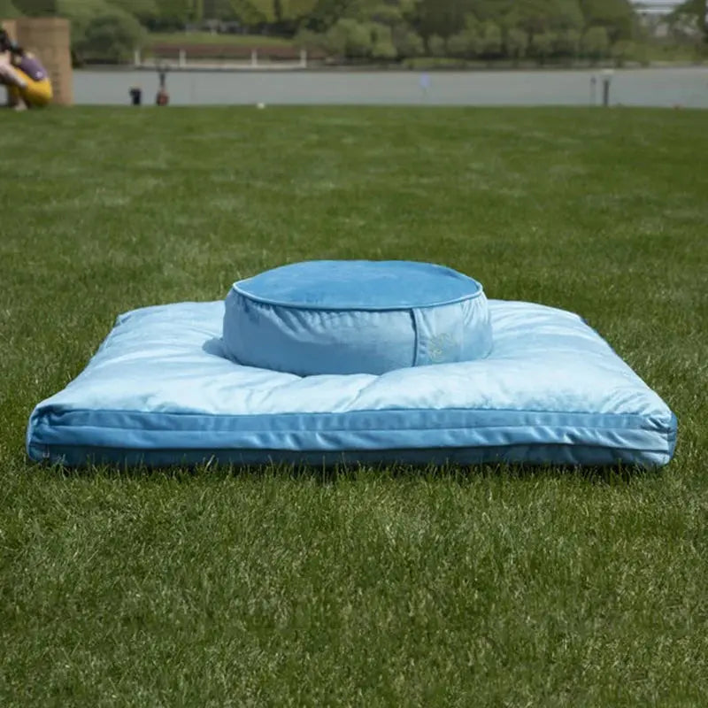 Square Yoga Mat Meditation Cushion Relaxing Soft Lap Sitting Cushion Cotton Outdoor Cushions Garden Pillow Chair Home Decoration ReBirth Threads
