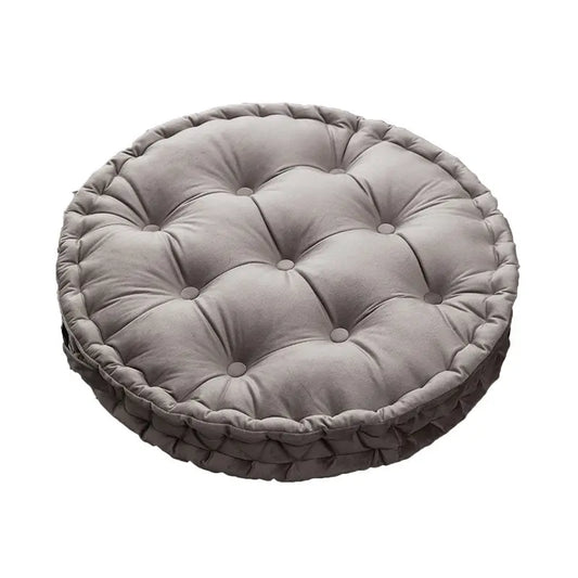 Luxury Round Pouf Tatami Cushion Meditation Floor Mat with Handle Rebirth Threads