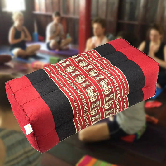 Yoga Block Meditation Cushion RedEle Rebirth Threads
