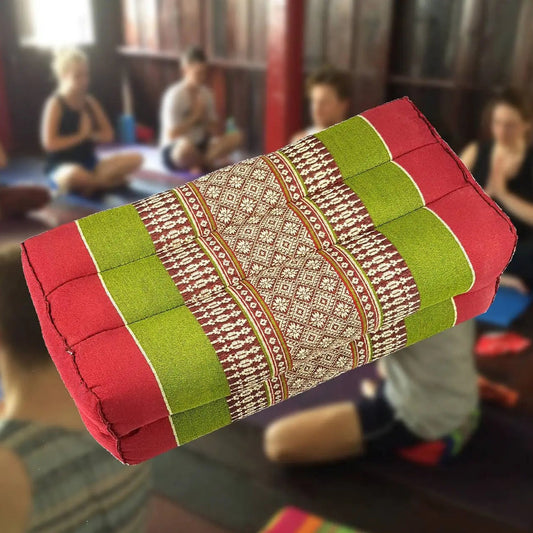 Yoga Block Meditation Cushion RedGr Rebirth Threads