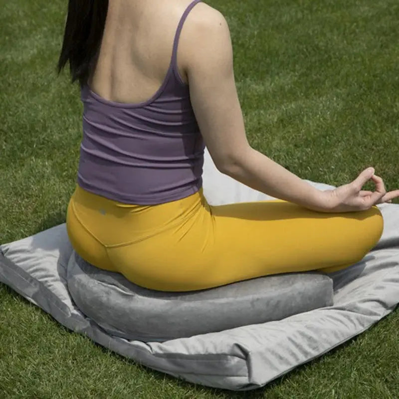 Square Yoga Mat Meditation Cushion Relaxing Soft Lap Sitting Cushion Cotton Outdoor Cushions Garden Pillow Chair Home Decoration ReBirth Threads