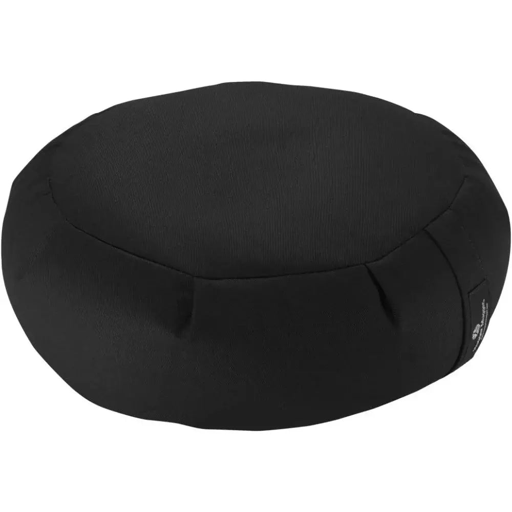 Meditation Cushion - Support in Cross-Legged Sitting, Buckwheat Filled, Durable Fabric, Convenient Handle, Handmade in USA ReBirth Threads