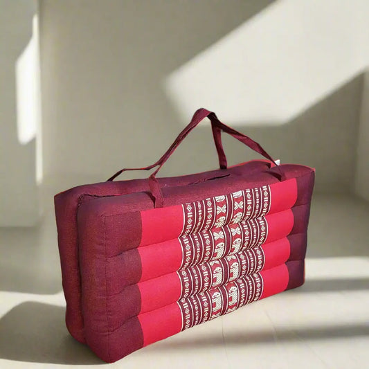 2-Fold Meditation Cushion Yoga Mat RedEle Rebirth Threads