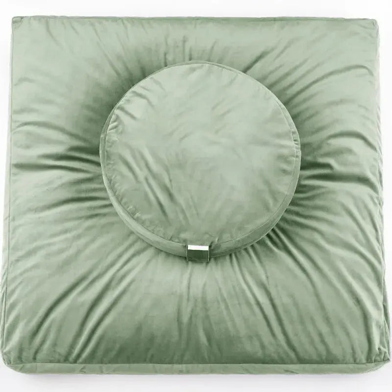 Square Yoga Mat Meditation Cushion Relaxing Soft Lap Sitting Cushion Cotton Outdoor Cushions Garden Pillow Chair Home Decoration ReBirth Threads