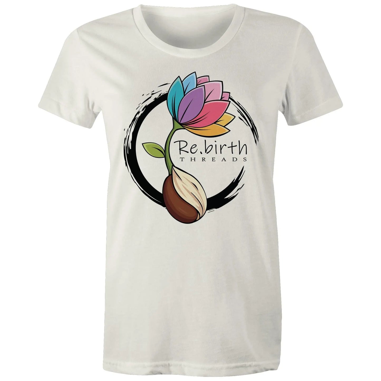 Rebirth logo AS Colour - Women's Maple Organic Tee Ogo Merch