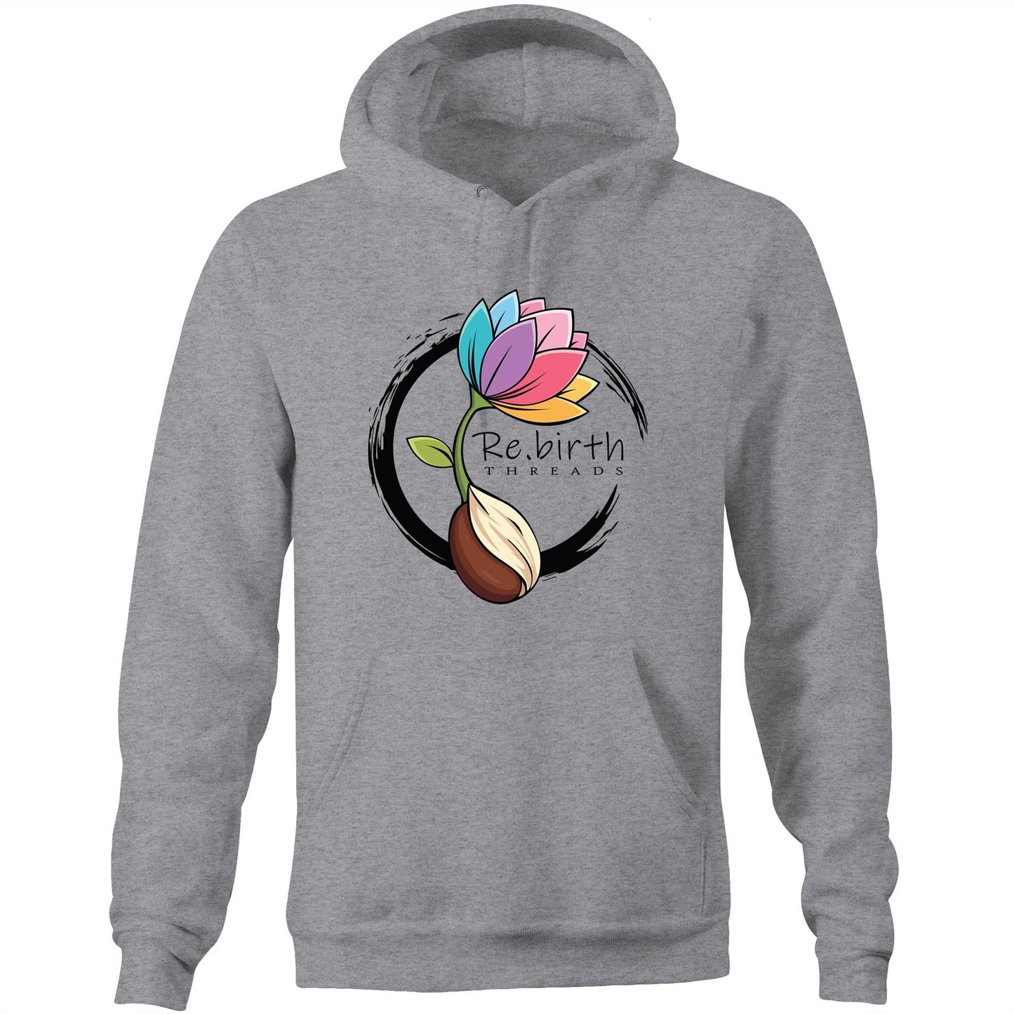 Rebirth logo AS Colour Stencil - Pocket Hoodie Sweatshirt