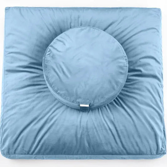 Square Yoga Mat Meditation Cushion Relaxing Soft Lap Sitting Cushion Cotton Outdoor Cushions Garden Pillow Chair Home Decoration ReBirth Threads