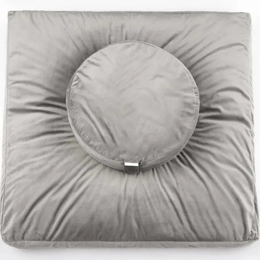 Square Yoga Mat Meditation Cushion Relaxing Soft Lap Sitting Cushion Cotton Outdoor Cushions Garden Pillow Chair Home Decoration ReBirth Threads