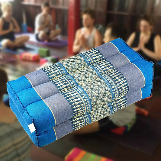 Yoga Block Meditation Cushion Blue Rebirth Threads