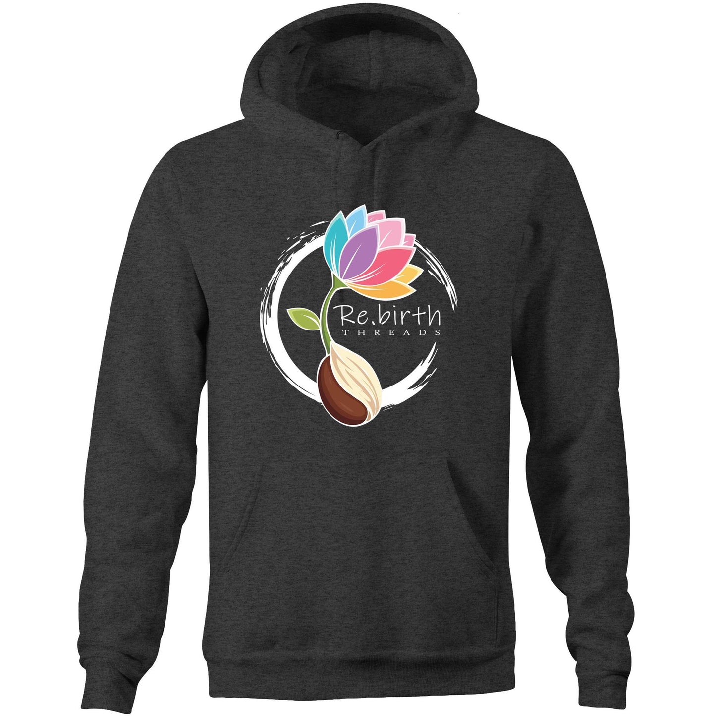 Rebirth logo AS Colour Stencil - Pocket Hoodie Sweatshirt