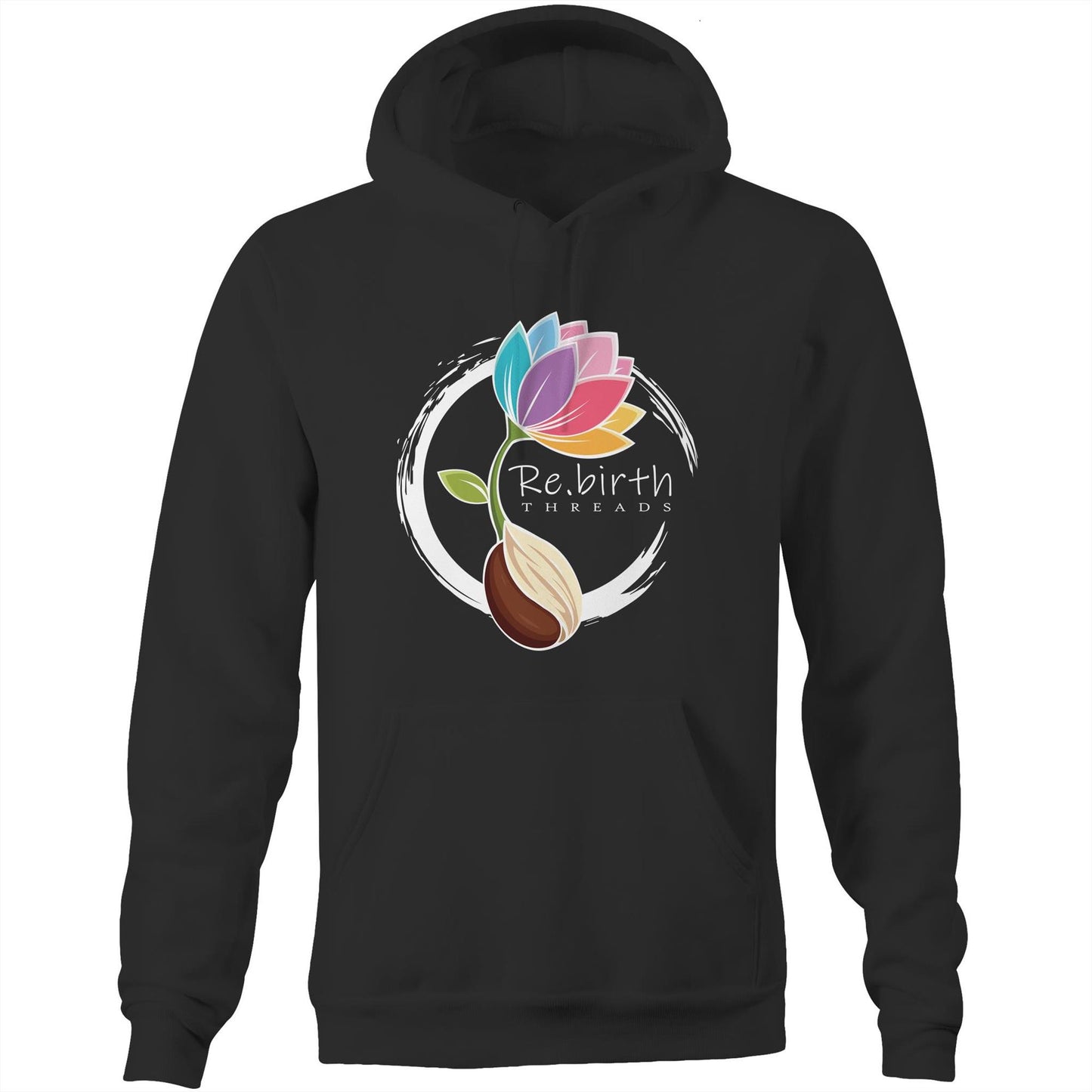 Rebirth logo AS Colour Stencil - Pocket Hoodie Sweatshirt