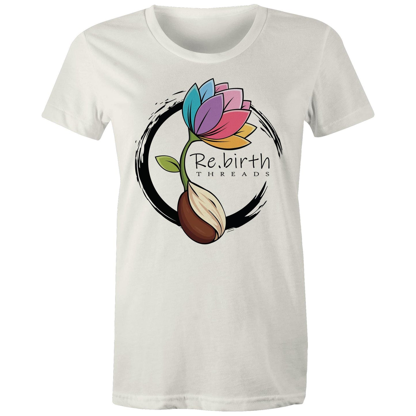 Rebirth logo AS Colour - Women's Maple Organic Tee