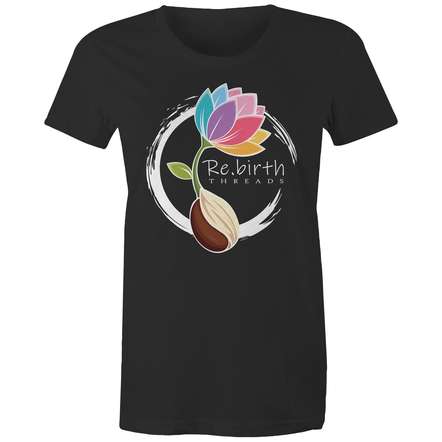 Rebirth logo AS Colour - Women's Maple Organic Tee